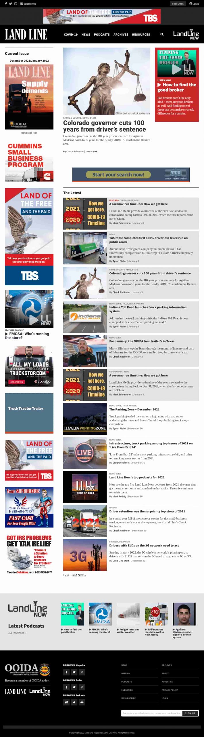 Trucking News – Land Line – The Magazine For Professional Truckers